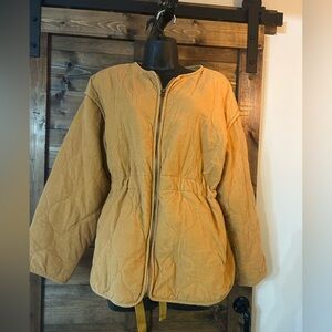 Universal Thread Quilted Mustard Jacket
